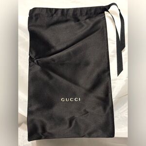 Gucci small black Drawstring dustbag